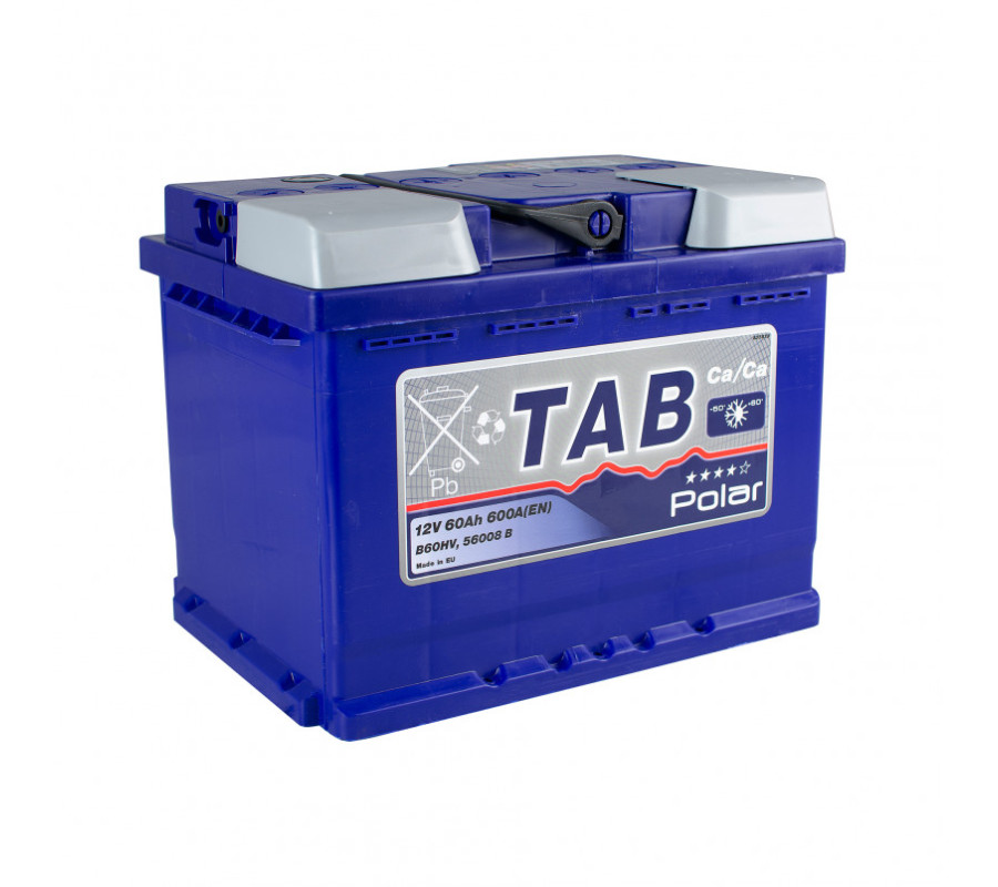 Автомобільний акумулятор TAB 60Ah 600A Polar Blue L+