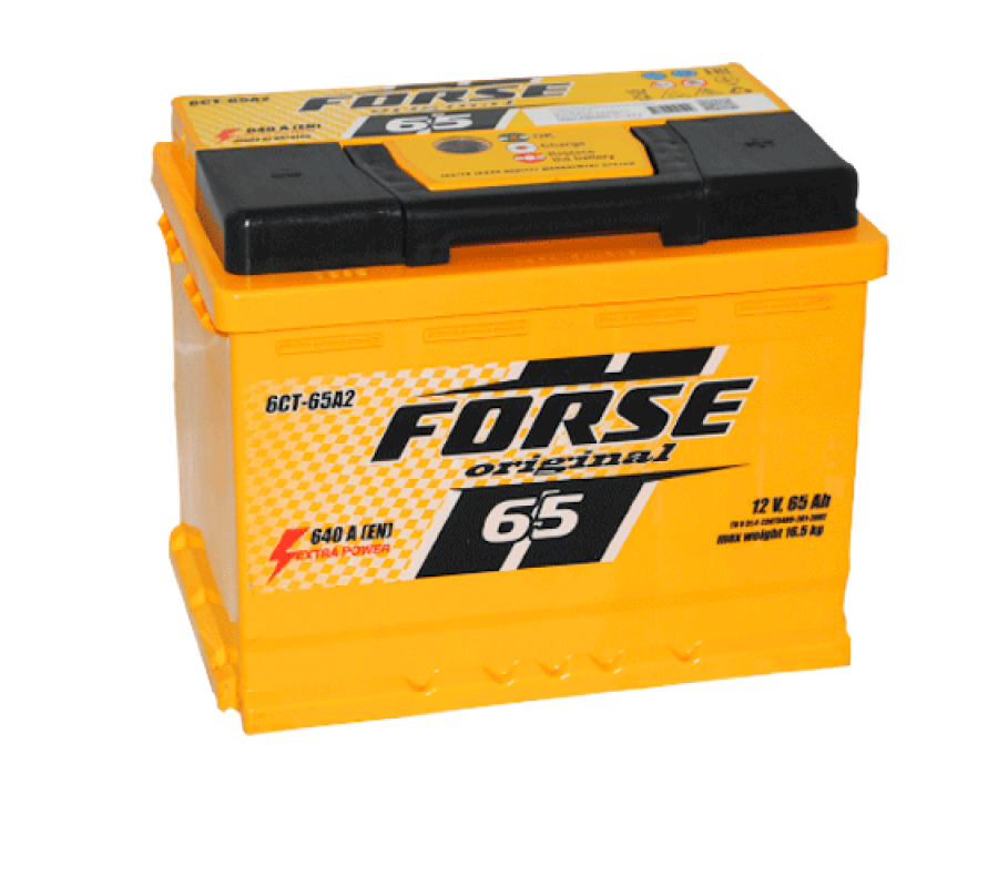 Автомобільний акумулятор FORSE 65Ah 640A R+
