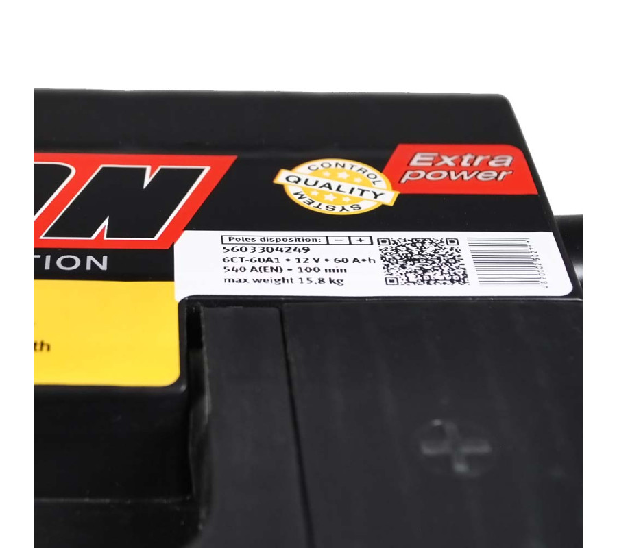 Автомобільний акумулятор ISTA FEON 60Ah 540А R+