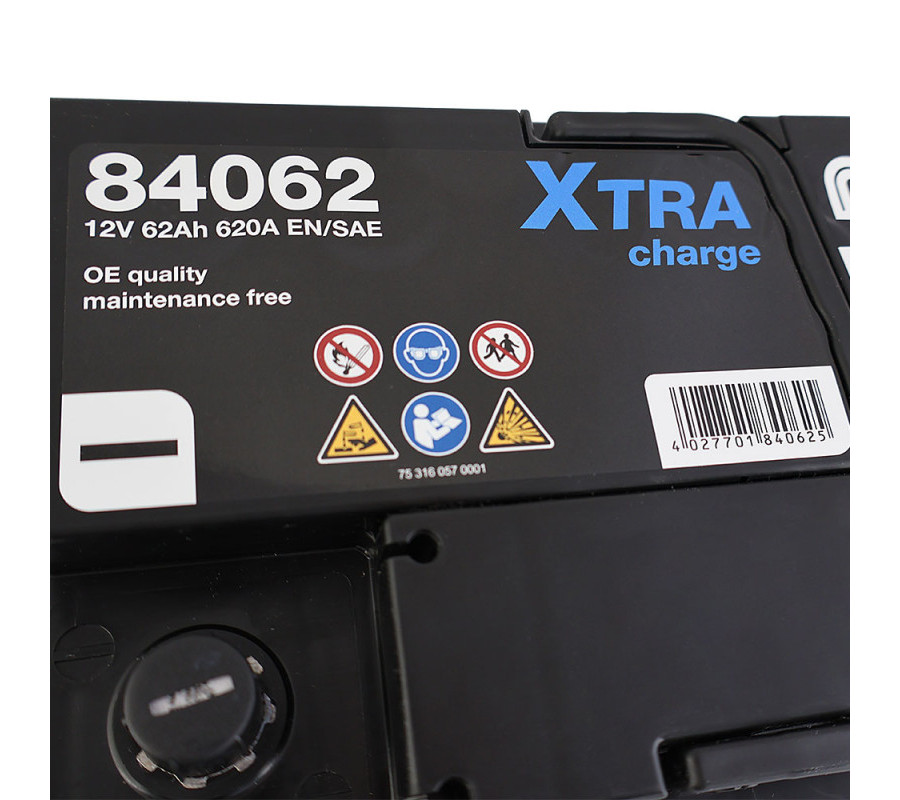 Автомобільний акумулятор MOLL X-Tra Charge  62Ah 600A R+