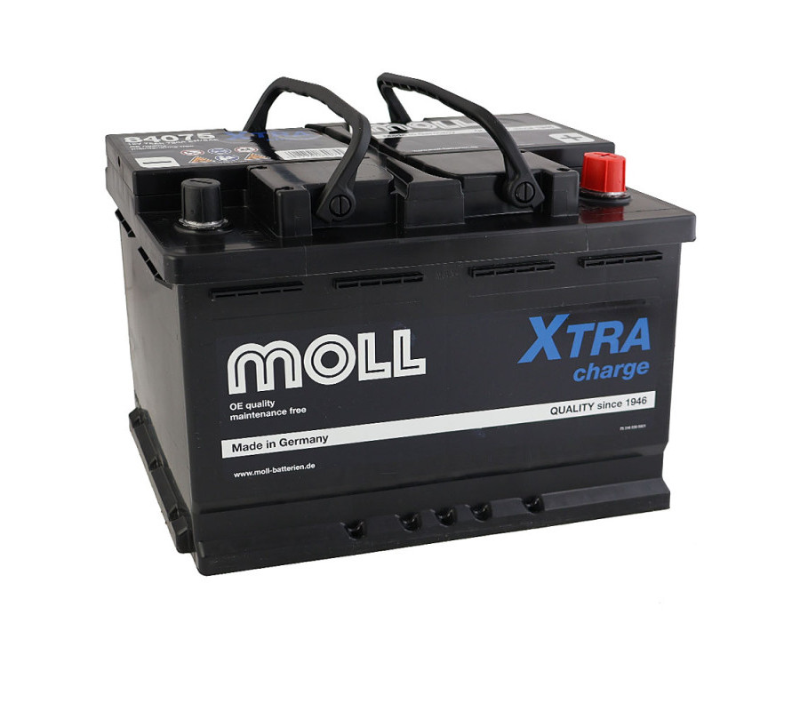 Автомобільний акумулятор MOLL X-Tra Charge 75Ah 720A R+