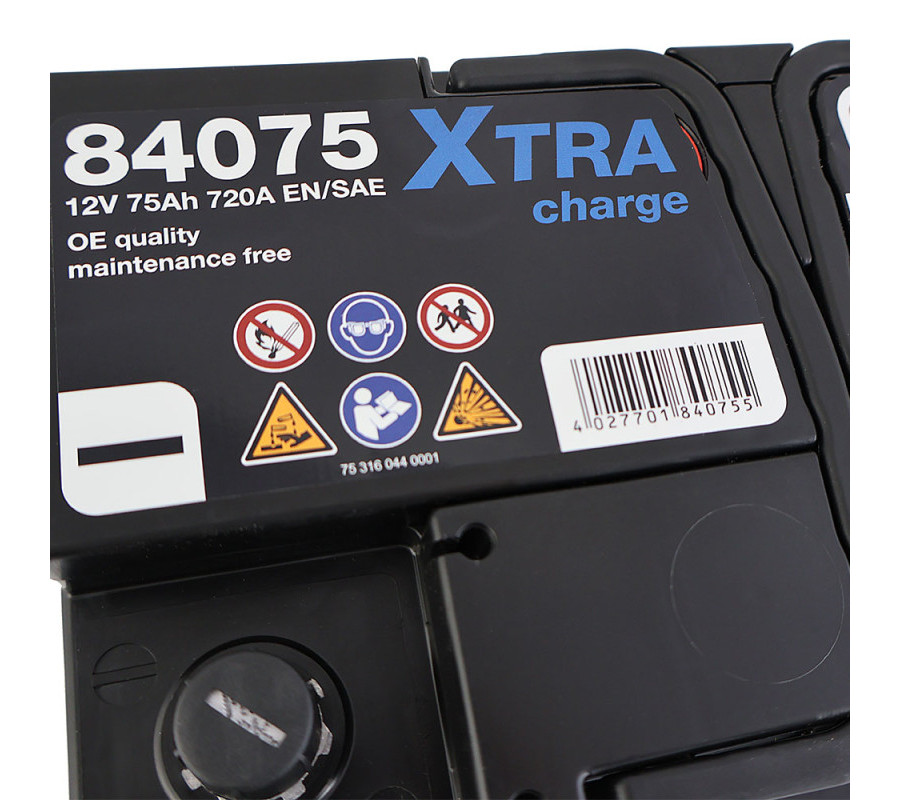 Автомобільний акумулятор MOLL X-Tra Charge 75Ah 720A R+