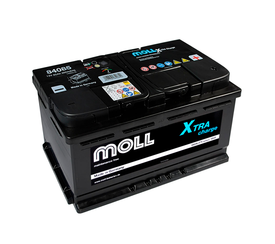 Автомобільний акумулятор MOLL X-Tra Charge 85Ah 800A R+ 