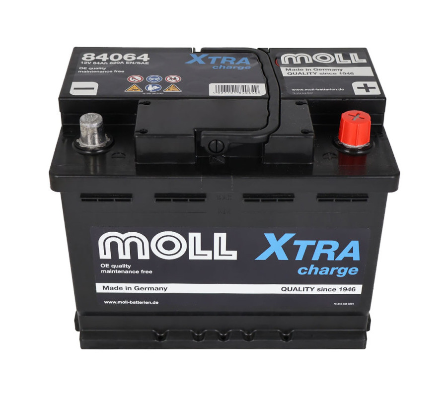 Автомобільний акумулятор MOLL X-Tra Charge 64Ah 620A R+