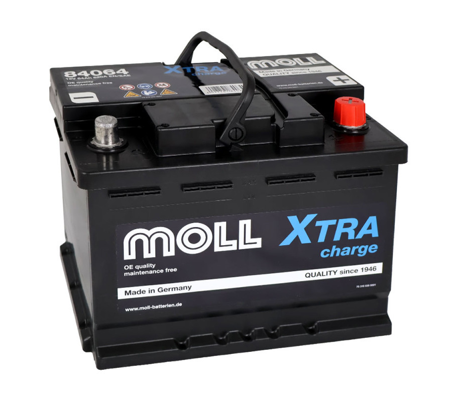 Автомобільний акумулятор MOLL X-Tra Charge 64Ah 620A R+