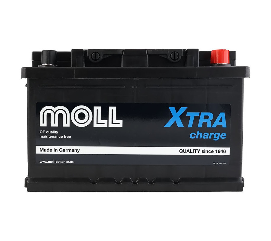Автомобільний акумулятор MOLL X-Tra Charge 72Ah 720A R+ 