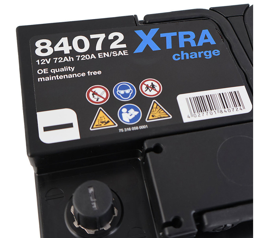 Автомобільний акумулятор MOLL X-Tra Charge 72Ah 720A R+ 