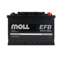 Автомобільний акумулятор MOLL EFB 74Ah 720A R+ 