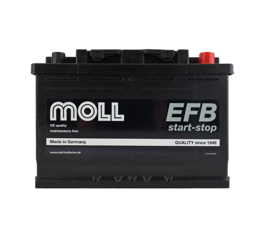 Автомобільний акумулятор MOLL EFB 74Ah 720A R+ 