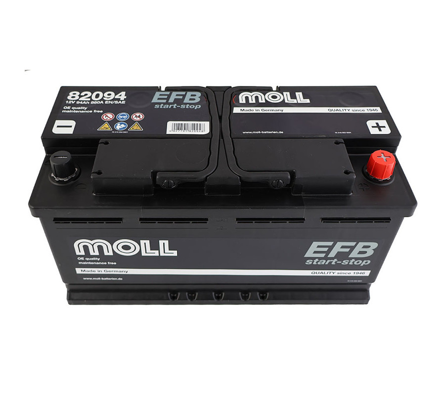 Автомобільний акумулятор MOLL EFB 94Ah 860A R+