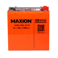 Мото акумулятор MAXION Gel 12V 28Ah 200A R+ YB 30L-BS