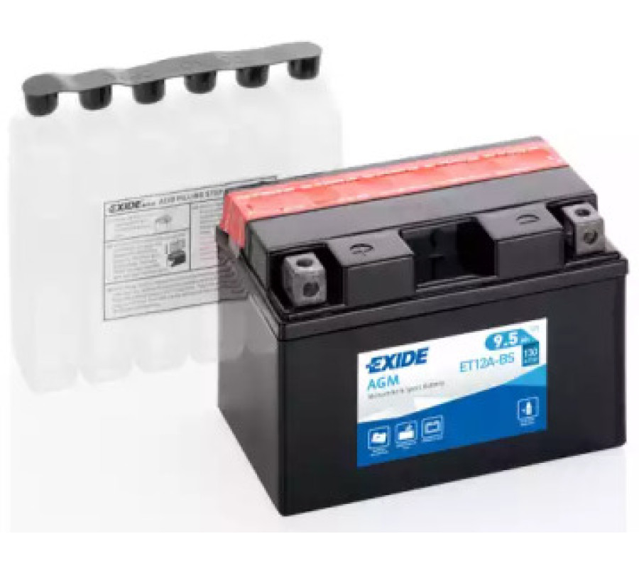 Мото акумултор EXIDE 12V 9.5A ET12A-BS  