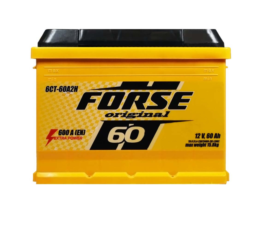 Автомобільний акумулятор FORSE 60Ah 600A R+