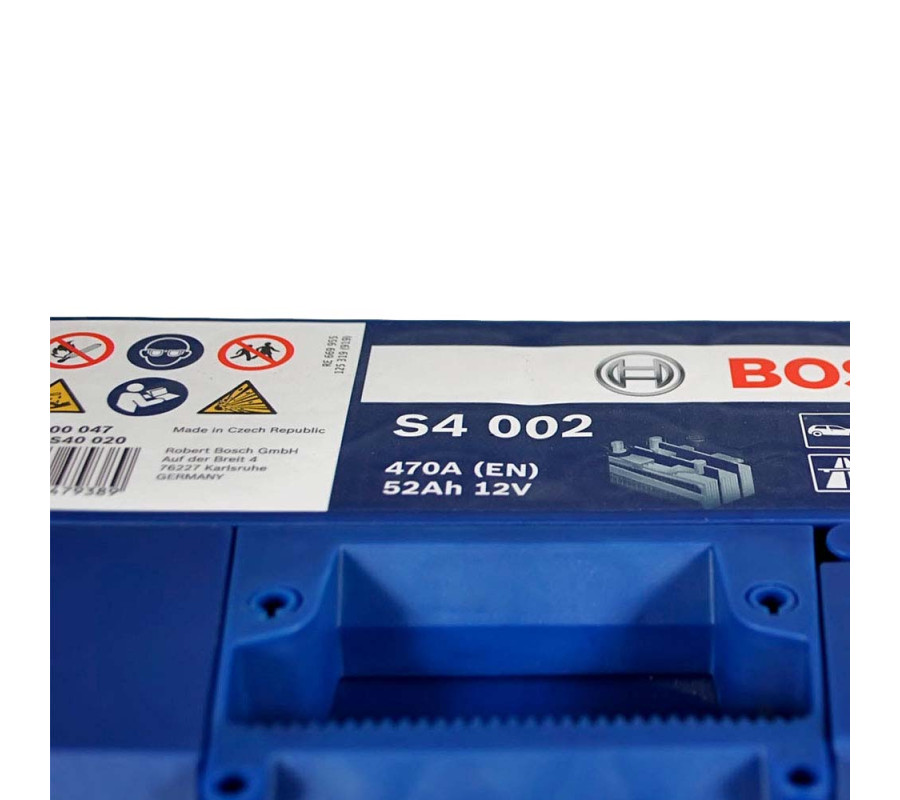 Автомобільний акумулятор Bosch 52Ah 470A S4002