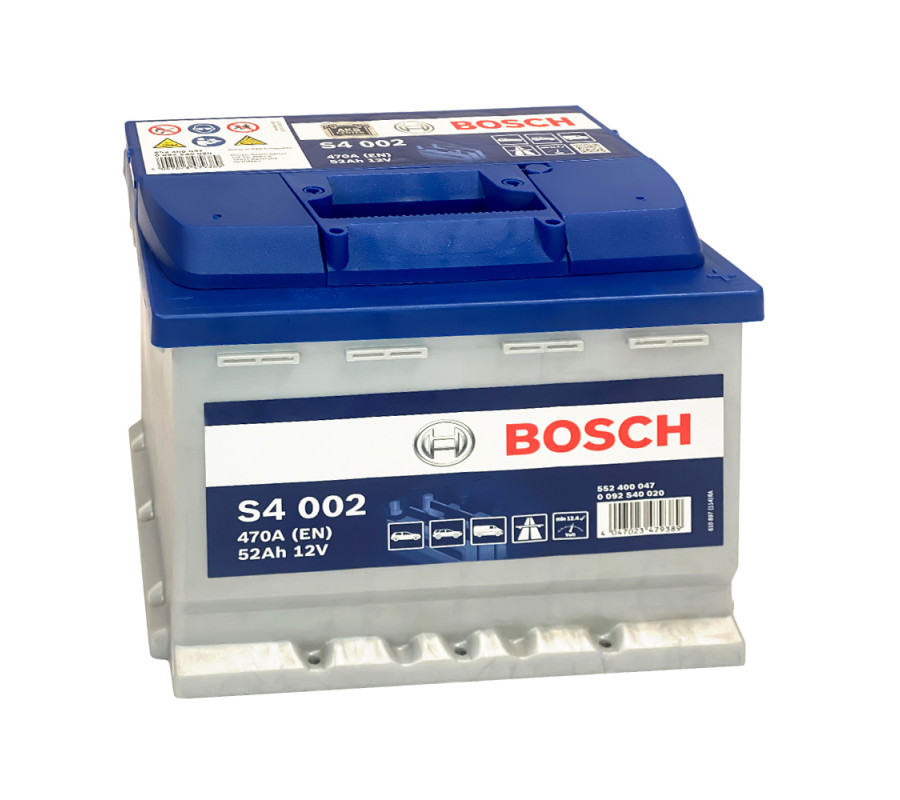 Автомобільний акумулятор Bosch 52Ah 470A S4002
