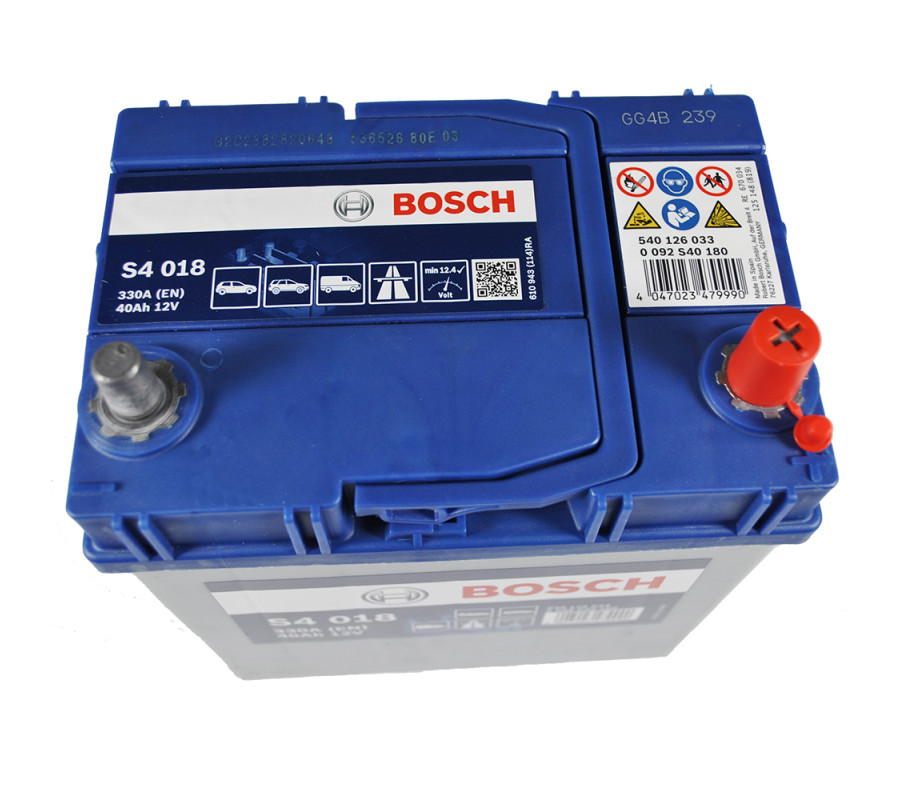 Автомобільний акумулятор Bosch 40Ah 330A S4018