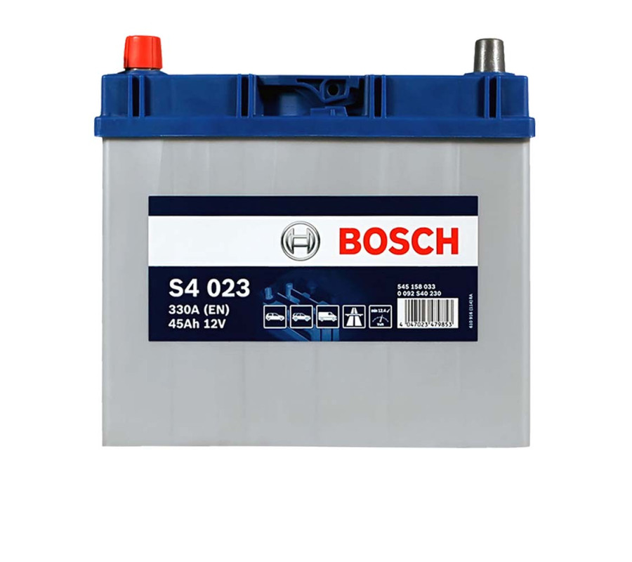 Автомобільний акумулятор 2023 Bosch 45Ah 330A S4023 L+