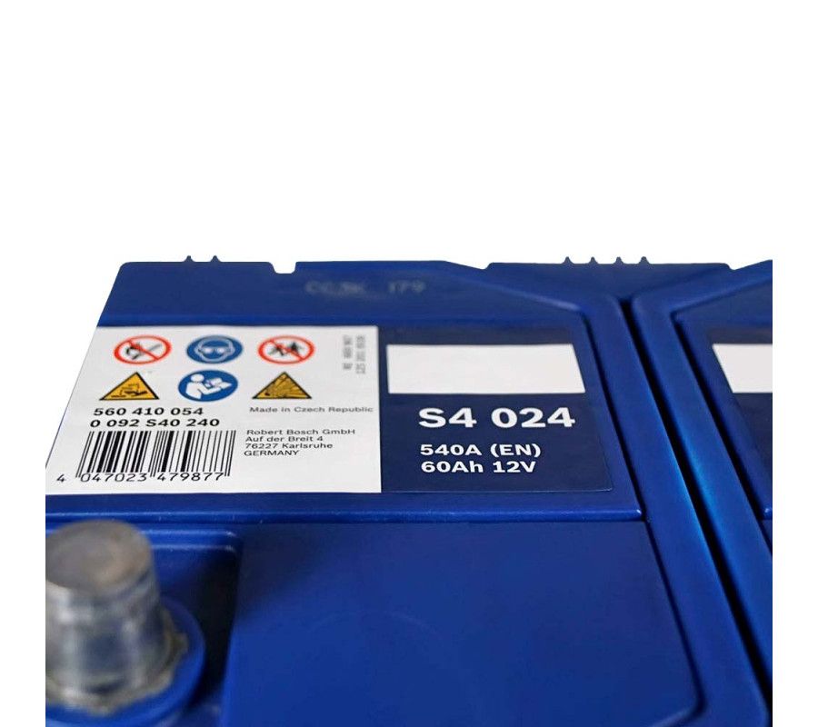 Автомобільний акумулятор Bosch 60Ah 540A S4024