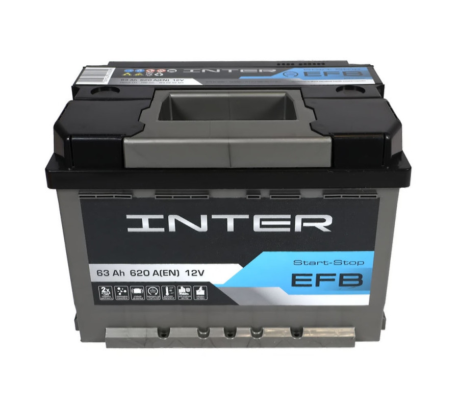 Автомобільний акумулятор WESTA INTER EFB 63Ah 620A L+