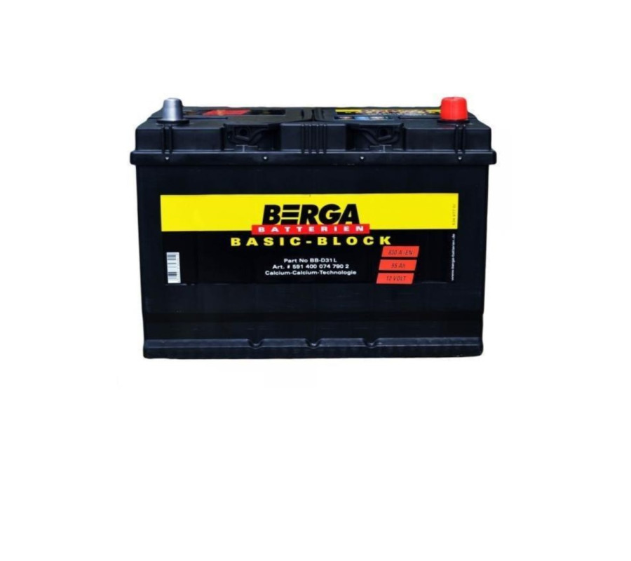 Автомобільний акумулятор BERGA Basic Block 95Ah 830A Asia R+
