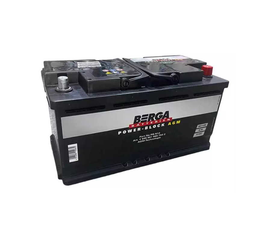 Автомобільний акумулятор BERGA Power Block 95Ah 850А AGM R+