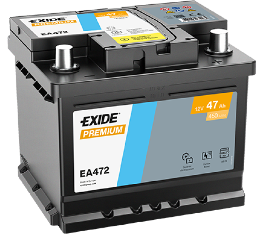 Автомобільний акумулятор Exide Premium 47Ah 450A EA472