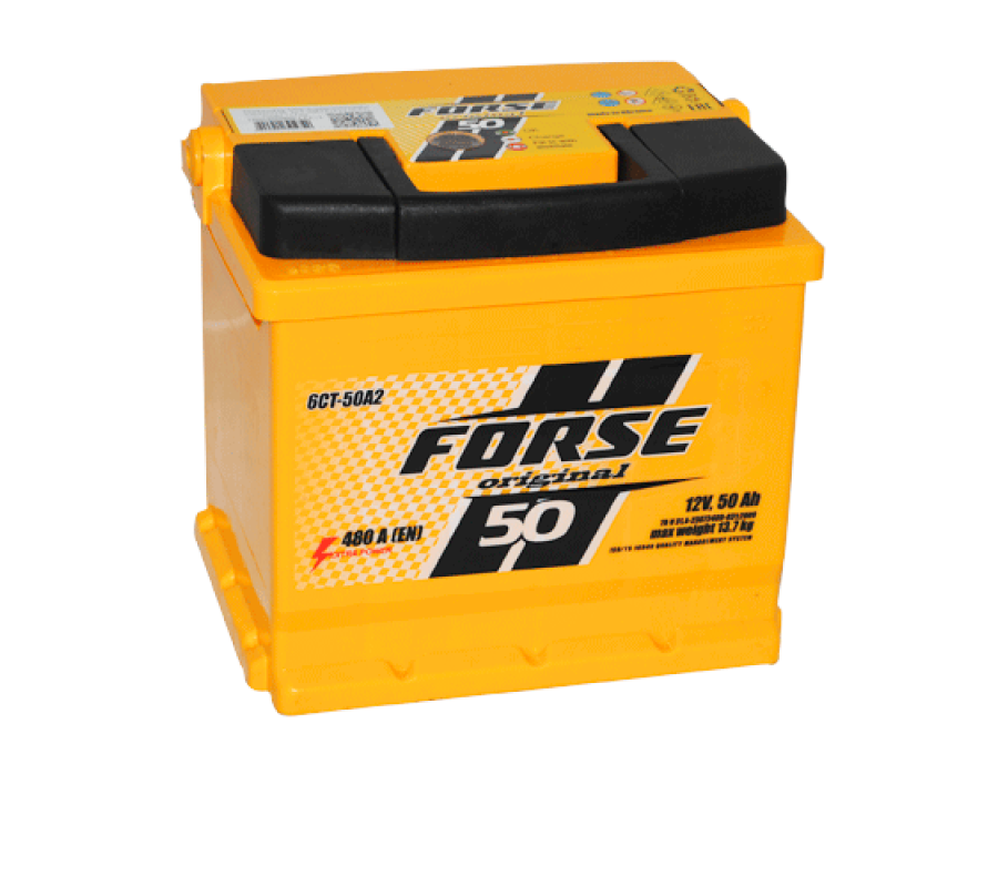 Автомобільний акумулятор FORSE 50Аh 480А L+