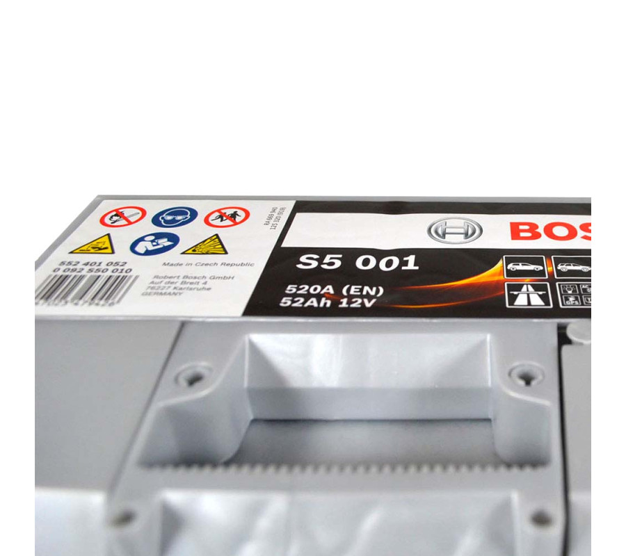 Автомобільний акумулятор Bosch 52Ah 520A S5001