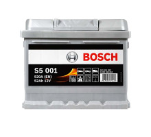 Автомобільний акумулятор Bosch 52Ah 520A S5001