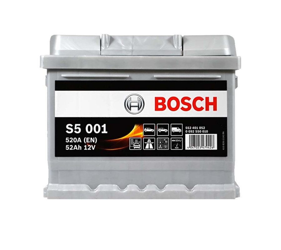 Автомобільний акумулятор Bosch 52Ah 520A S5001