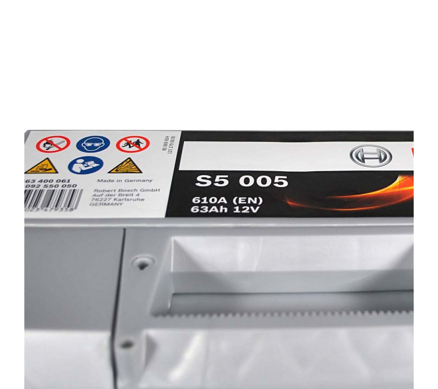 Автомобільний акумулятор Bosch 63Ah 610A S5005