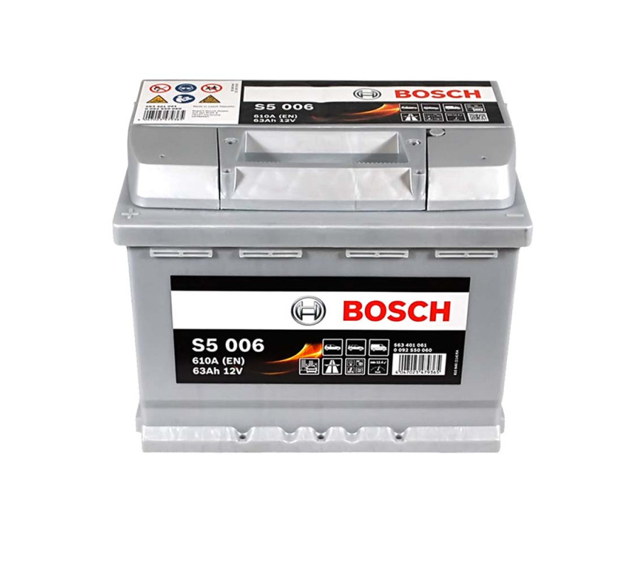 Автомобільний акумулятор Bosch 63Ah 610A S5006
