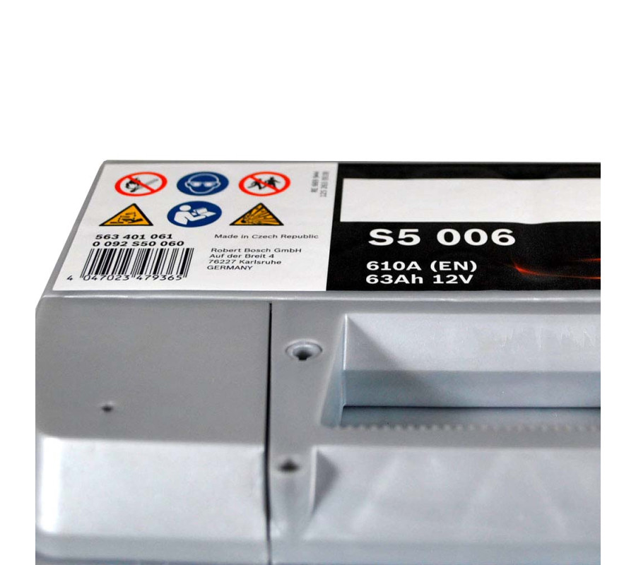Автомобільний акумулятор Bosch 63Ah 610A S5006