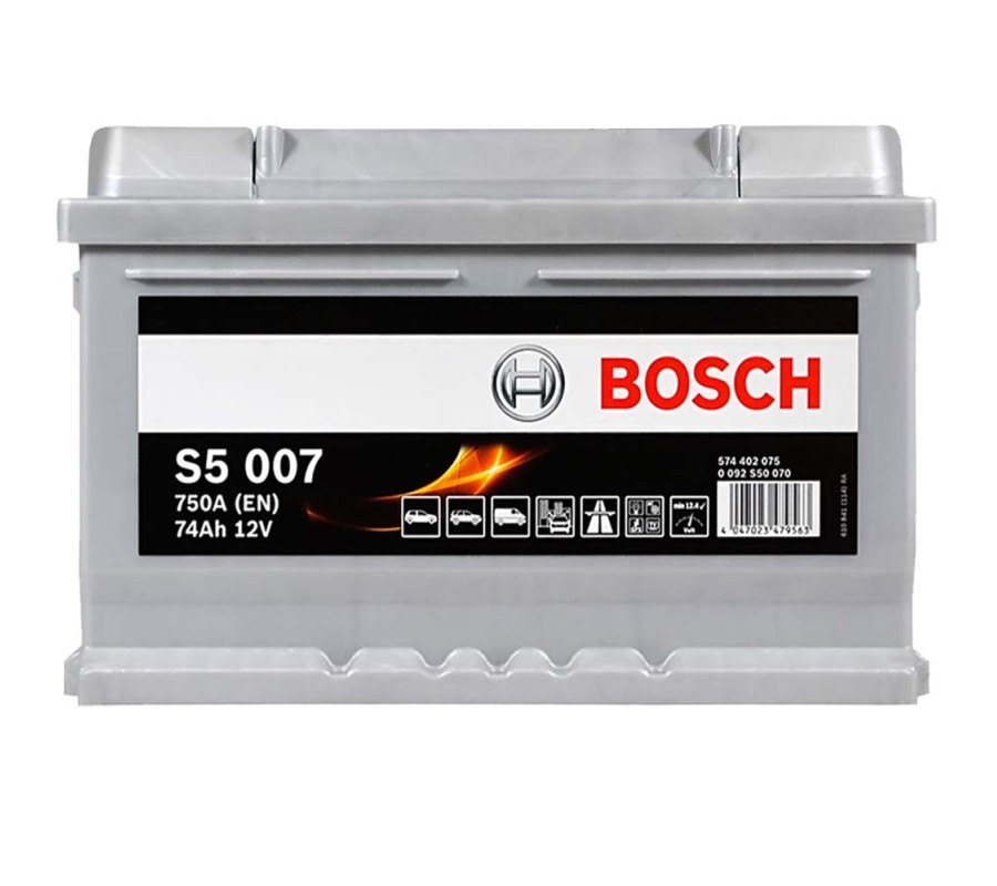Автомобільный акумулятор Bosch 74Ah 750A S5007