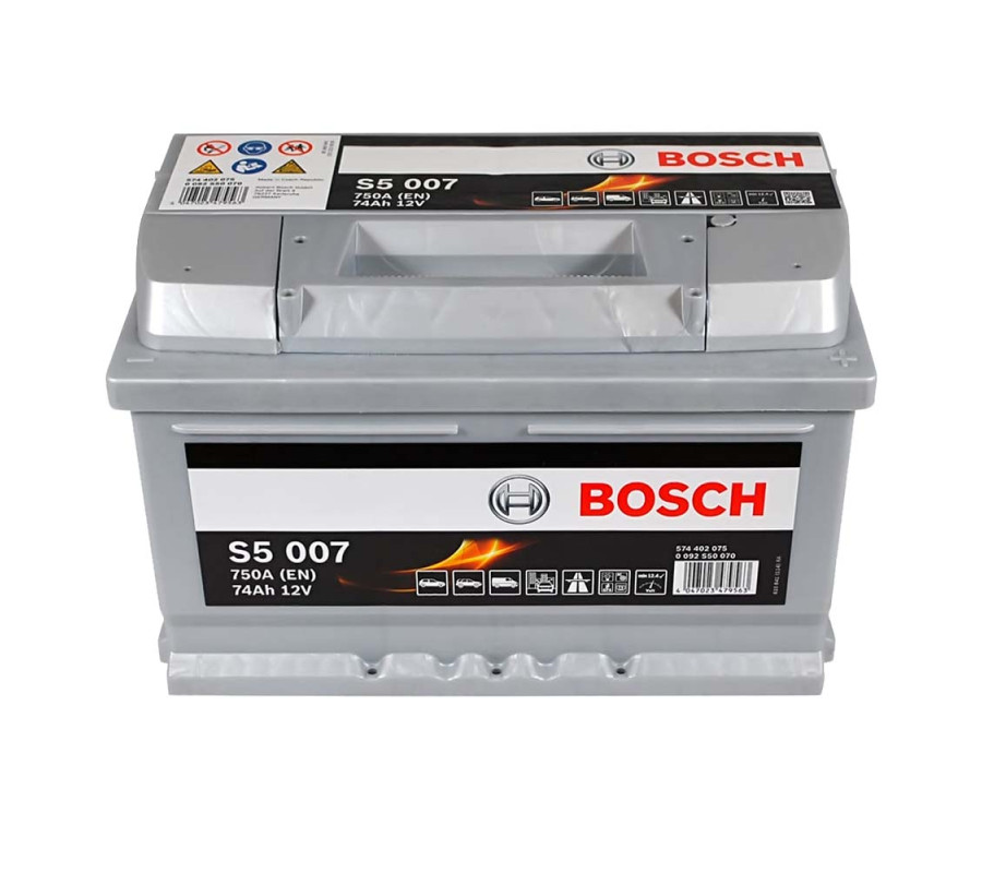 Автомобільный акумулятор Bosch 74Ah 750A S5007
