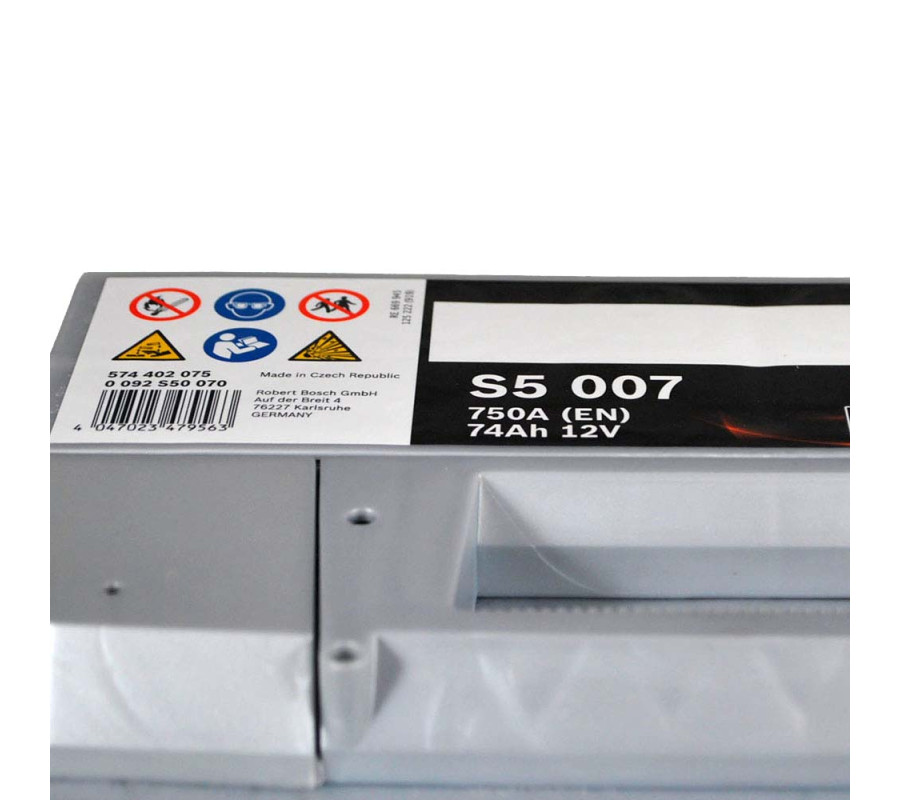 Автомобільный акумулятор Bosch 74Ah 750A S5007