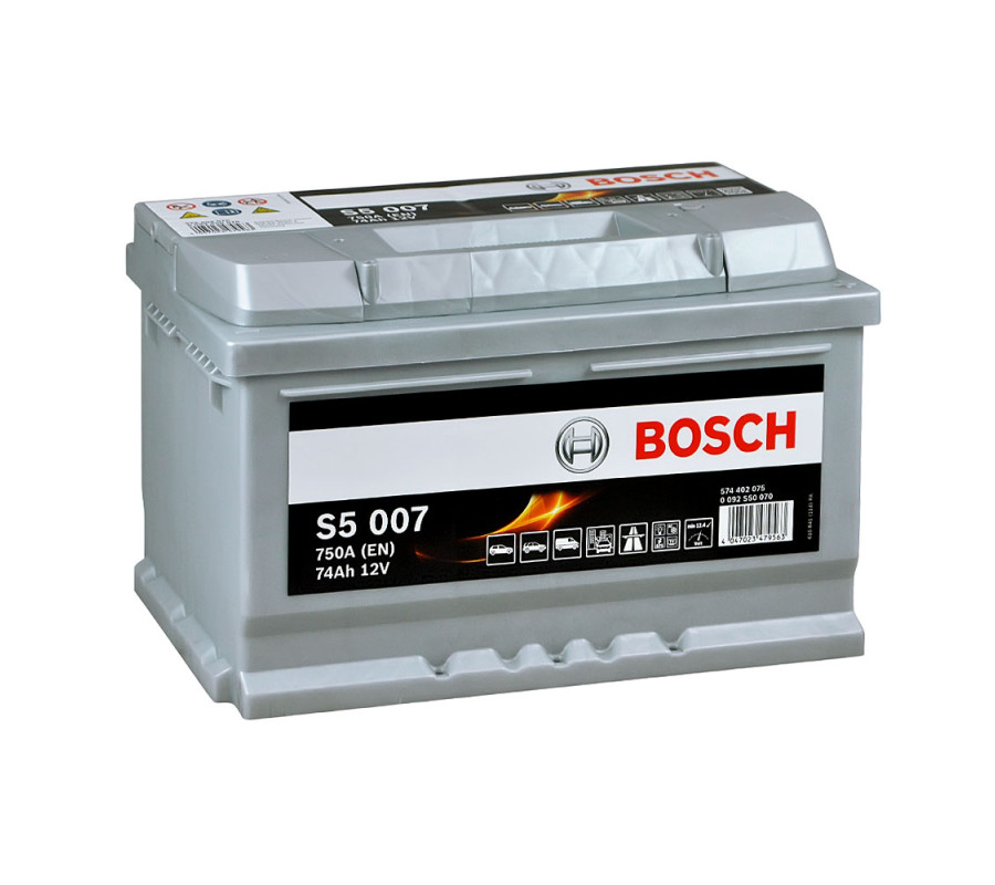 Автомобільный акумулятор Bosch 74Ah 750A S5007