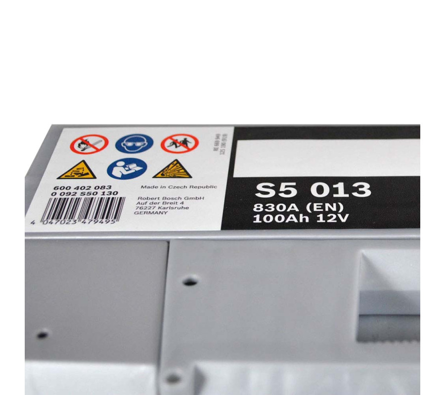 Автомобільний акумулятор Bosch 100Ah 830A S5013