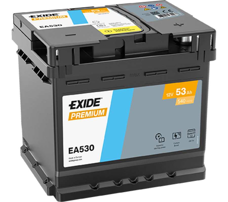 Автомобільний акумулятор Exide Premium 53Ah 540A EA530