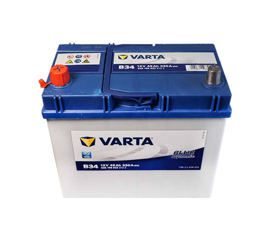 Автомобільний акумулятор Varta  Blue Dynamic 45Ач 330А B34