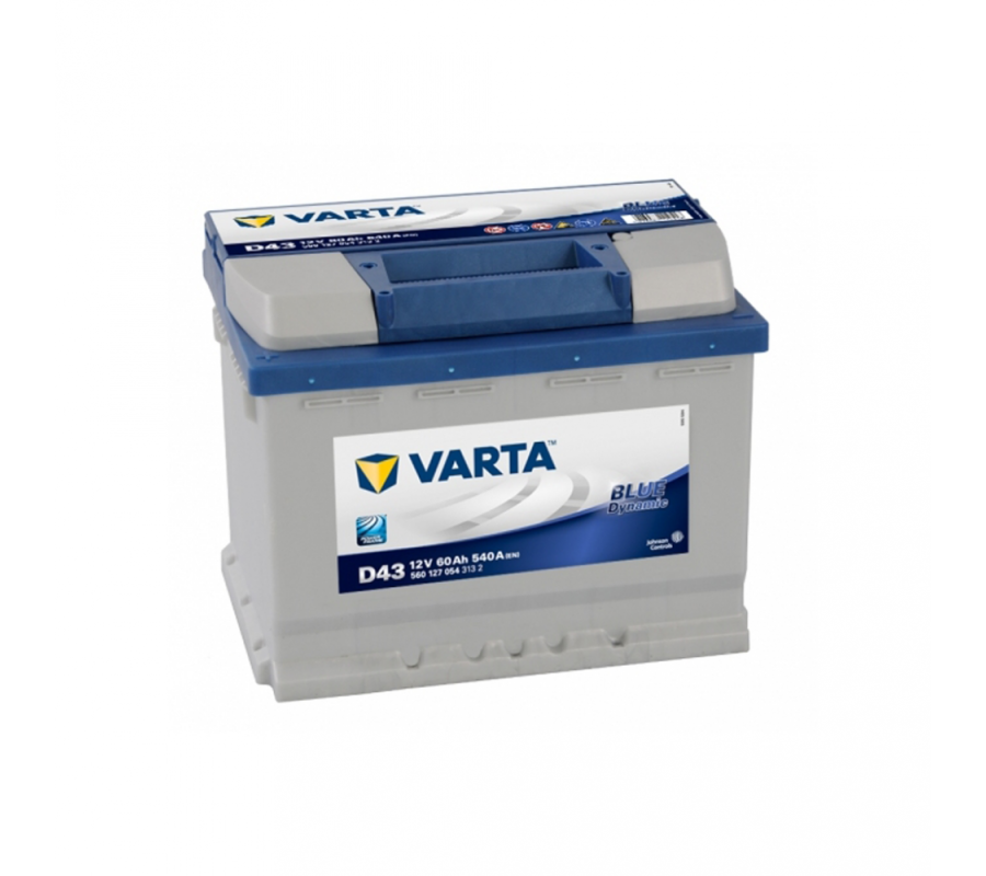 Автомобільний акумулятор Varta  Blue Dynamic 60Ач 540 А D43