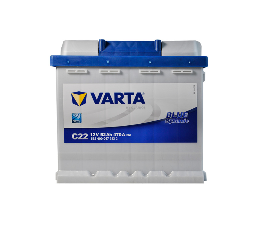Автомобільний акумулятор Varta  Blue Dynamic 52Ач 470А C22