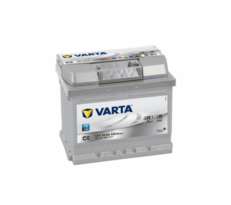 Автомобільний акумулятор Varta Silver Dynamic 52Ач 520А C6 