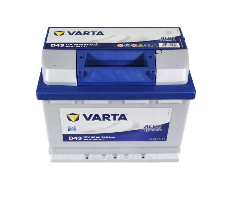 Автомобільний акумулятор Varta  Blue Dynamic 60Ач 540 А D43