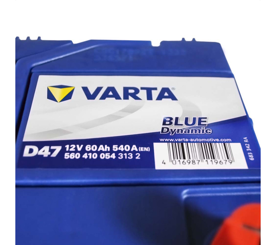 Автомобільний акумулятор Varta  Blue Dynamic 60Ач 540 А D47