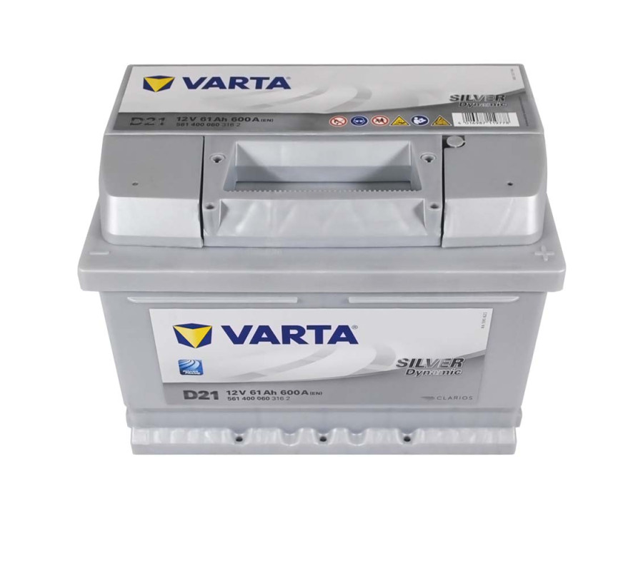 Автомобільний акумулятор Varta  Silver Dynamic 61Ач 600 А D21