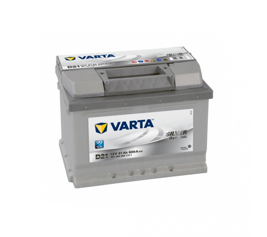 Автомобільний акумулятор Varta  Silver Dynamic 61Ач 600 А D21