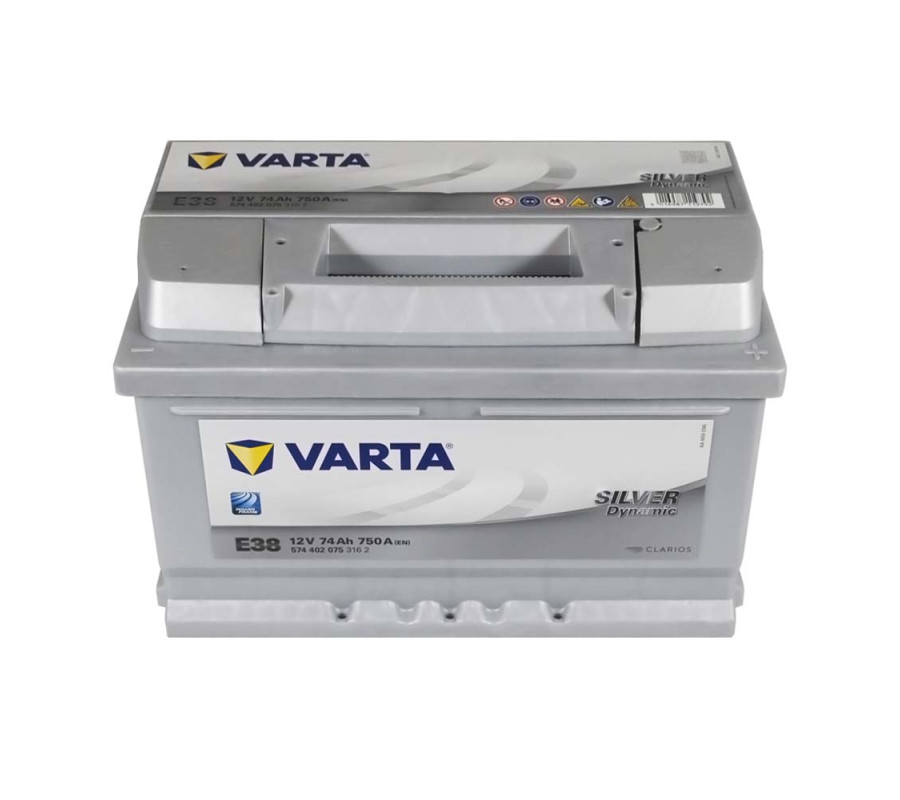 Автомобільний акумулятор Varta  Silver Dynamic 74Ач 750 А E38
