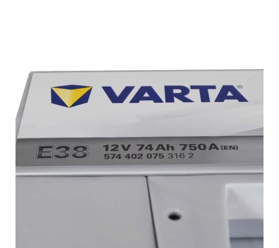 Автомобільний акумулятор Varta  Silver Dynamic 74Ач 750 А E38