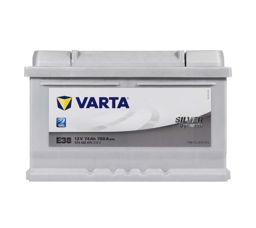 Автомобільний акумулятор Varta  Silver Dynamic 74Ач 750 А E38